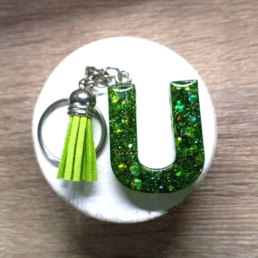 Resin Letter Keychain!!